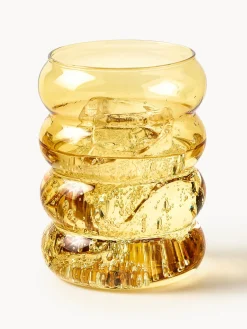 Vasos de agua soplados Bubbly, 4 uds.