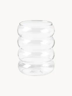 Vasos de agua soplados Bubbly, 4 uds.