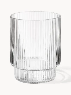 Vasos de agua soplados con textura acanalada Ripple, 4 uds.