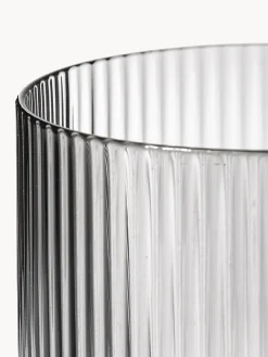 Vasos de agua soplados con relieves Ripple, 4 uds.