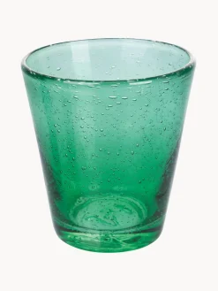 Vasos de agua soplados con burbujas Cancun, 6 uds.