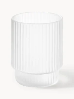 Vasos de agua soplados con relieves Ripple, 4 uds.