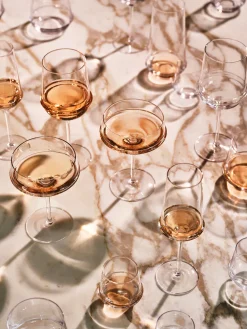 Vasos de agua soplados Dune, 4 uds.