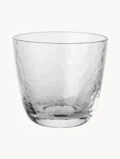 Vasos de agua soplados Hammered, 4 pzas.