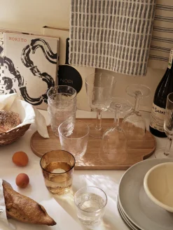 Vasos de agua soplados Hammered, 4 pzas.