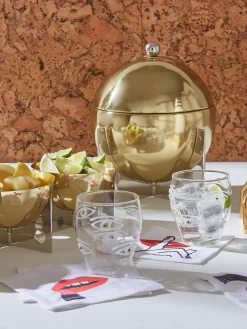 Vasos de agua soplados Oculus, 4 uds.