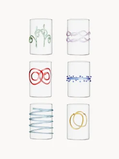 Vasos de chupito artesanales Deco' Arlecchino, 6 uds.