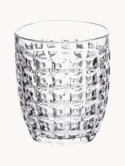 Vasos de colores con relive Geometrie, 6 uds.