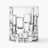 Vasos de cristal con relieve Etna, 6 uds.