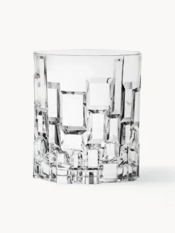 Vasos de cristal con relieve Etna, 6 uds.