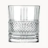 Vasos de cristal con relieve Brillante, 6 uds.