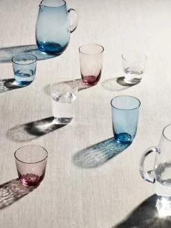 Vasos de vidrio soplado artesanalmente Hammered, 4 uds.