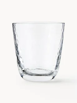 Vasos de vidrio soplado Hammered, 4 uds.