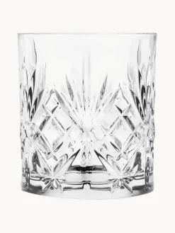 Vasos old fashioned de cristal con relieve Bichiera, 4 uds.