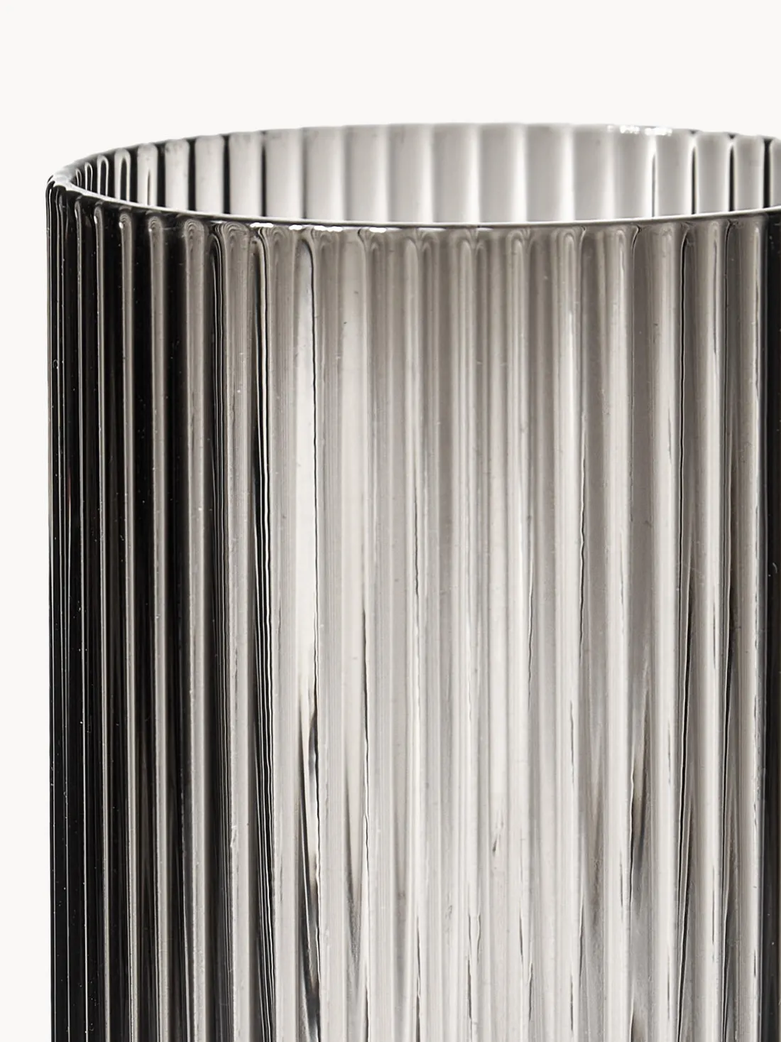 Vasos pequeños soplados con relieves Ripple, 4 uds.