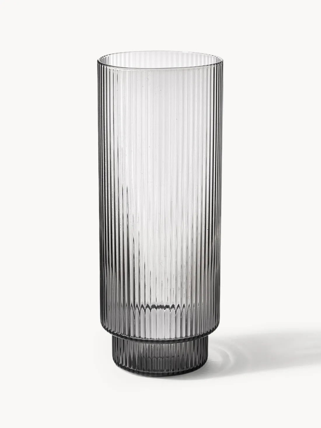 Vasos soplados con relieves Ripple, 4 uds.