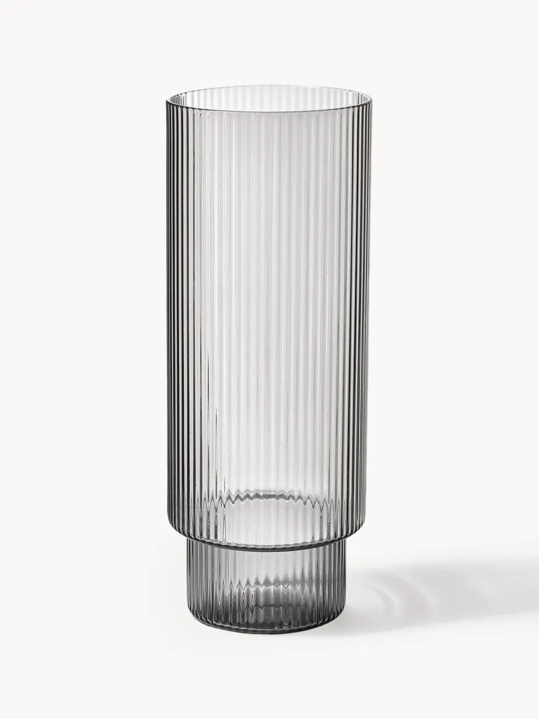 Vasos soplados con relieves Ripple, 4 uds.