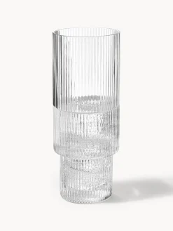 Vasos soplados con relieves Ripple, 4 uds.
