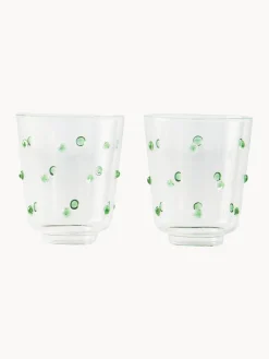Vasos soplados de vidrio borosilicato Nob, 2 uds.