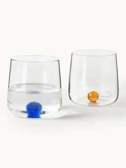 Vasos soplados de vidrio borosilicato Bilia, 6 uds.
