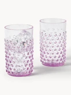 Vasos soplados Hobnail, 6 uds.