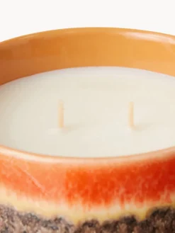 Vela perfumada artesanal de dos mechas 70´s (cítricos y menta)