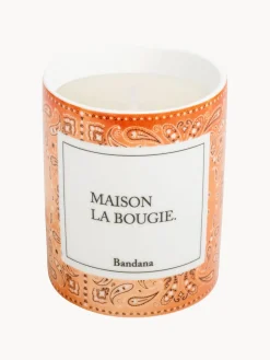 Vela perfumada artesanal Bandana (mandarina, sándalo y ámbar)