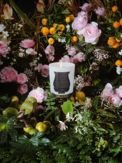 Vela perfumada artesanal Rose Poivrée (ámbar, palmarosa, rosa)