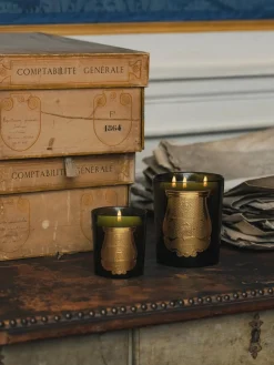 Vela perfumada artesanal de tres mechas Ernesto (clavo, ládano, madera de roble y pachulí)