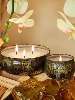 Vela perfumada artesanal Japonica Collection (resina de ámbar, sándalo, cedro y orquídea de vainilla)