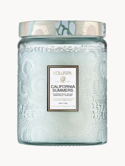 Vela perfumada artesanal California Summers (sal marina, vainilla cálida, madera de teca)
