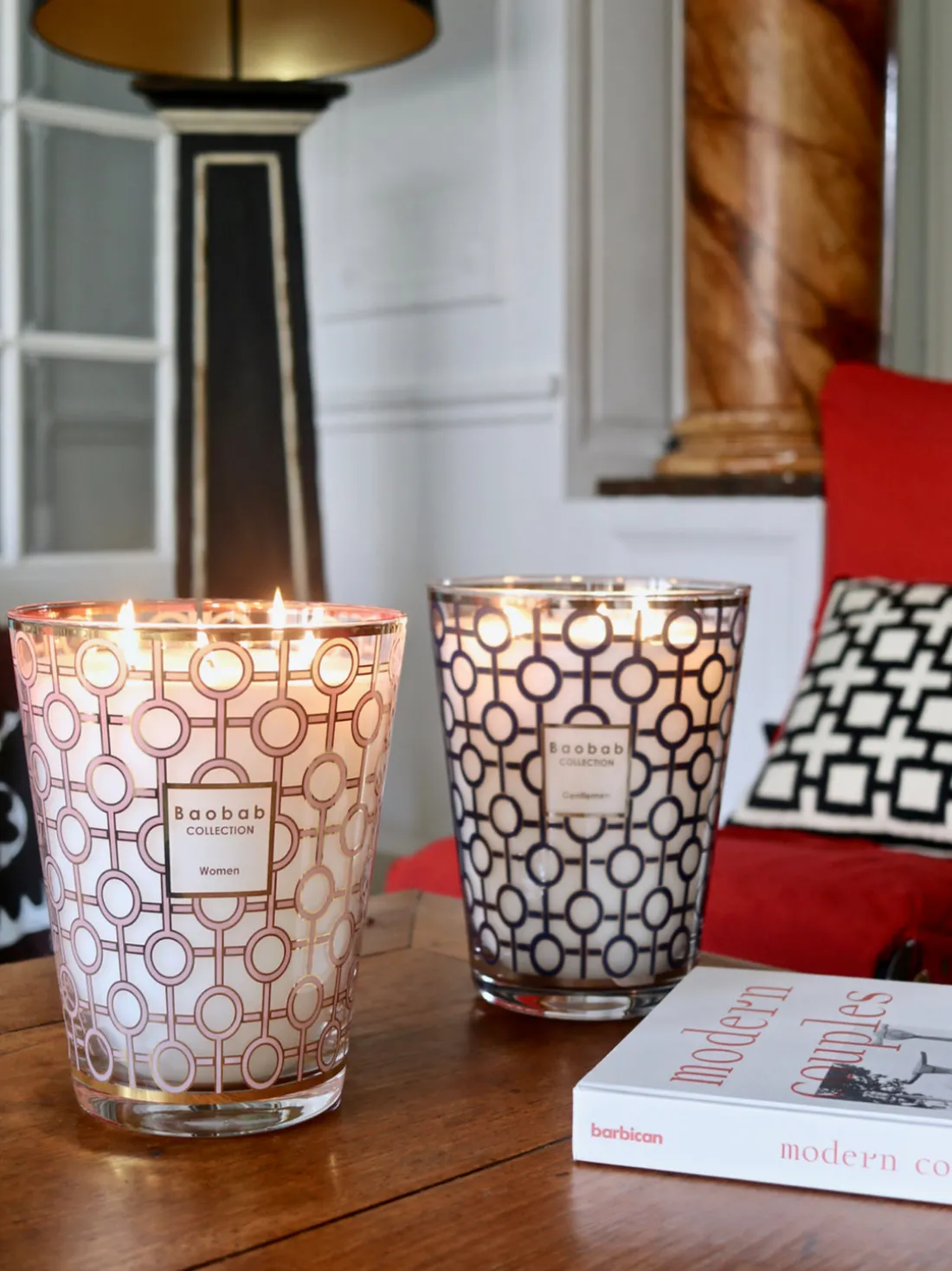 Vela perfumada de cuatro mechas Gentlemen (ron, azafrán, ládano)