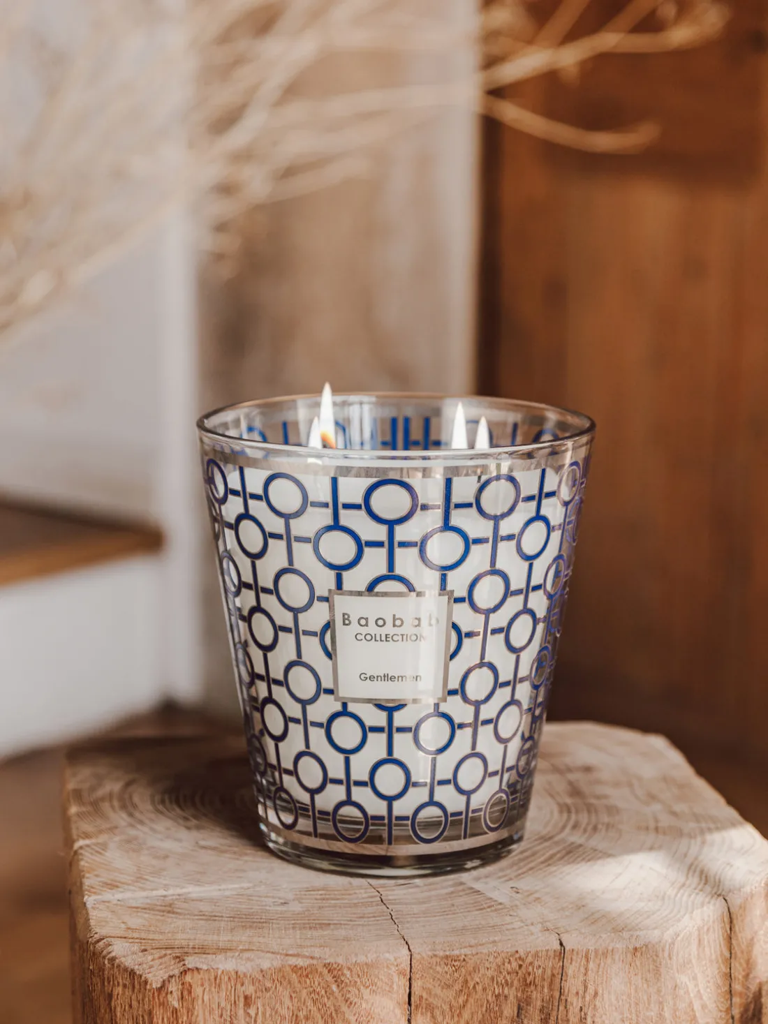 Vela perfumada de cuatro mechas Gentlemen (ron, azafrán, ládano)