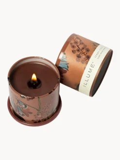 Vela perfumada Vanity Tin (almizcle de cachemira, hoja de tabaco y naranja)