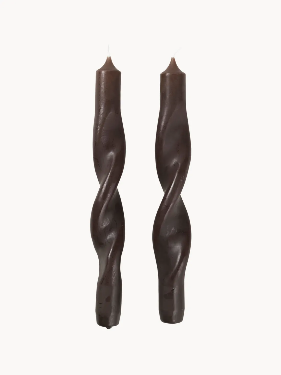 Velas cónicas artesanales Twist, 2 uds.