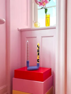 Velas cónicas Happy, 4 uds.