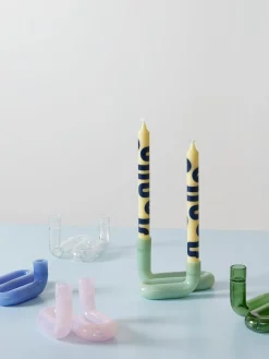 Velas cónicas Happy, 4 uds.