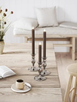 Velas cónicas LED artesanales Real Flame, 15 cm, 2 uds.