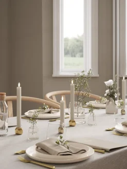 Velas cónicas LED artesanales Real Flame, 15 cm, 2 uds.