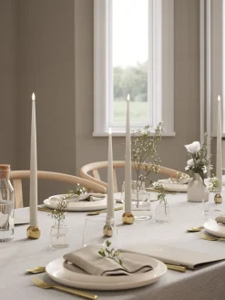 Velas cónicas LED artesanales Real Flame, 28 cm, 2 uds.