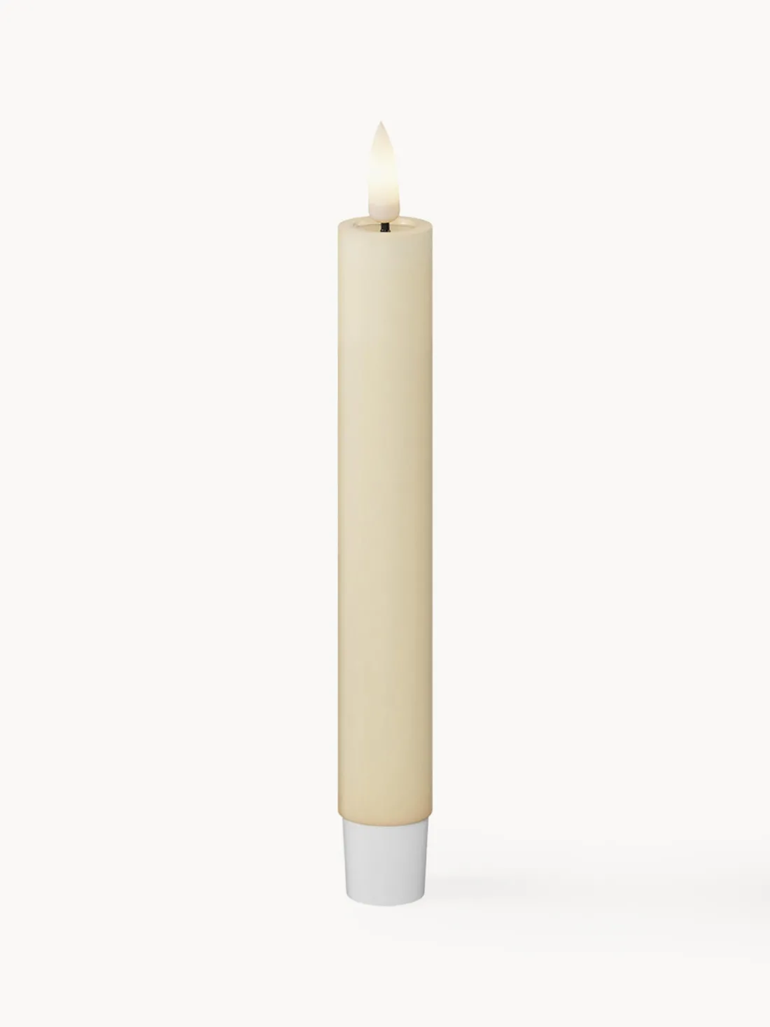 Velas cónicas LED artesanales Real Flame, 15 cm, 2 uds.