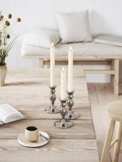 Velas cónicas LED artesanales Real Flame, 15 cm, 2 uds.