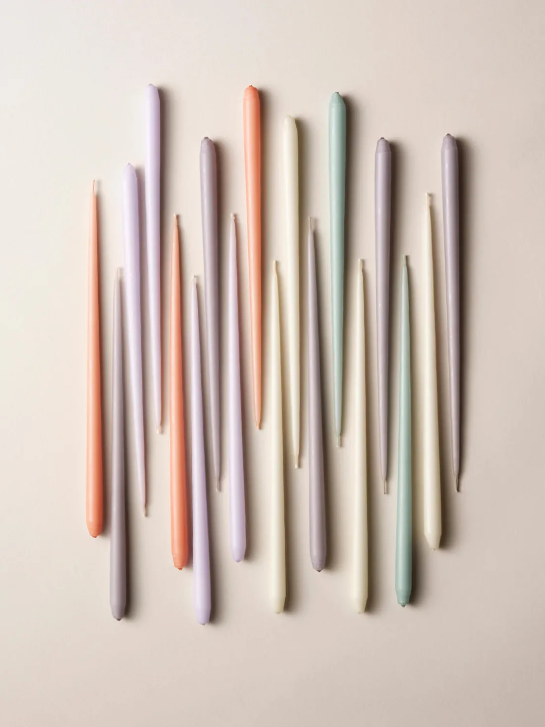 Velas cónicas Stoff Nagel, 6 uds.