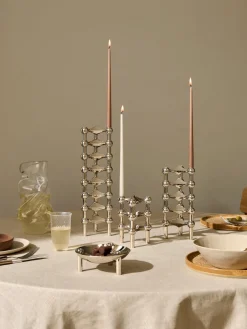 Velas cónicas Stoff Nagel, 6 uds.