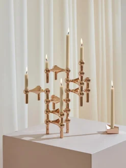 Velas cónicas Stoff Nagel, 12 uds.