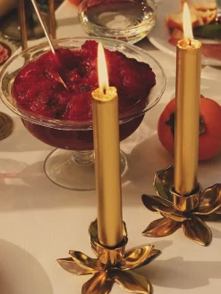 Velas para cena artesanales Madeleine, 6 uds.