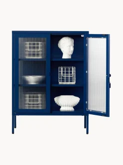 Vitrina de metal con cristal acanalado The Mixer