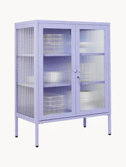 Vitrina de metal con cristal acanalado The Mixer