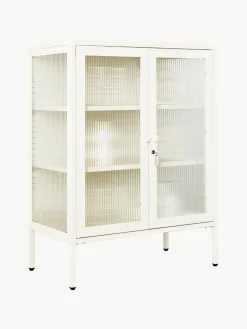 Vitrina de metal con cristal acanalado The Mixer