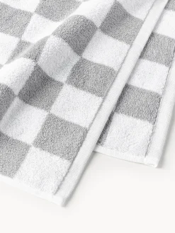 Westwing | Crosby Studios, toalla de algodón Damier, tamaños diferentes